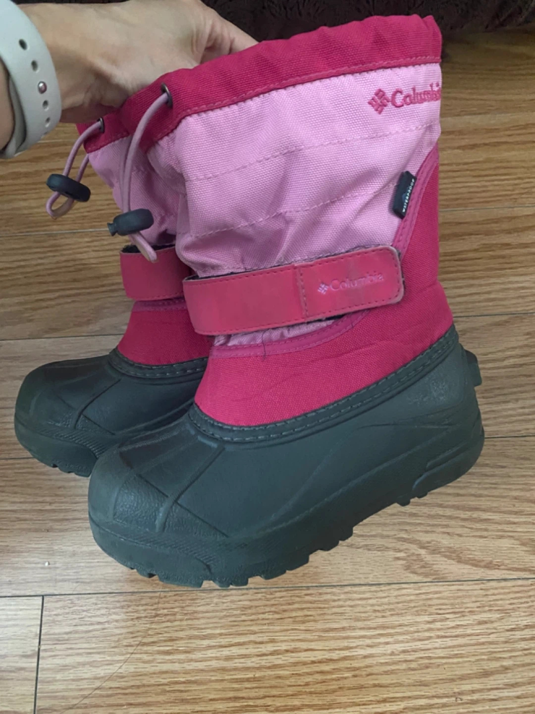 Columbia Pink Girls Kids Winter Boots Size 12