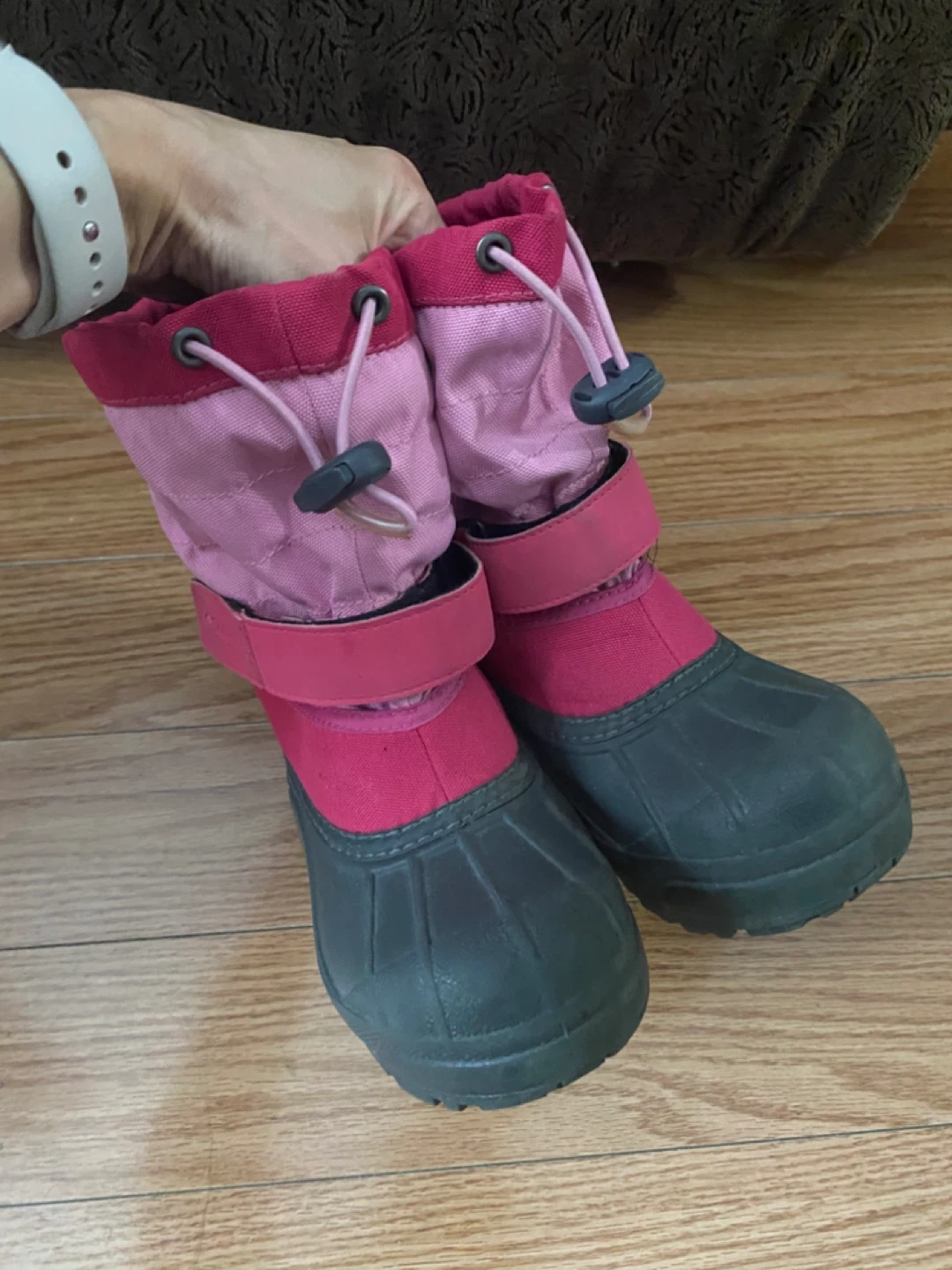 Columbia Pink Girls Kids Winter Boots Size 12 - photo 3