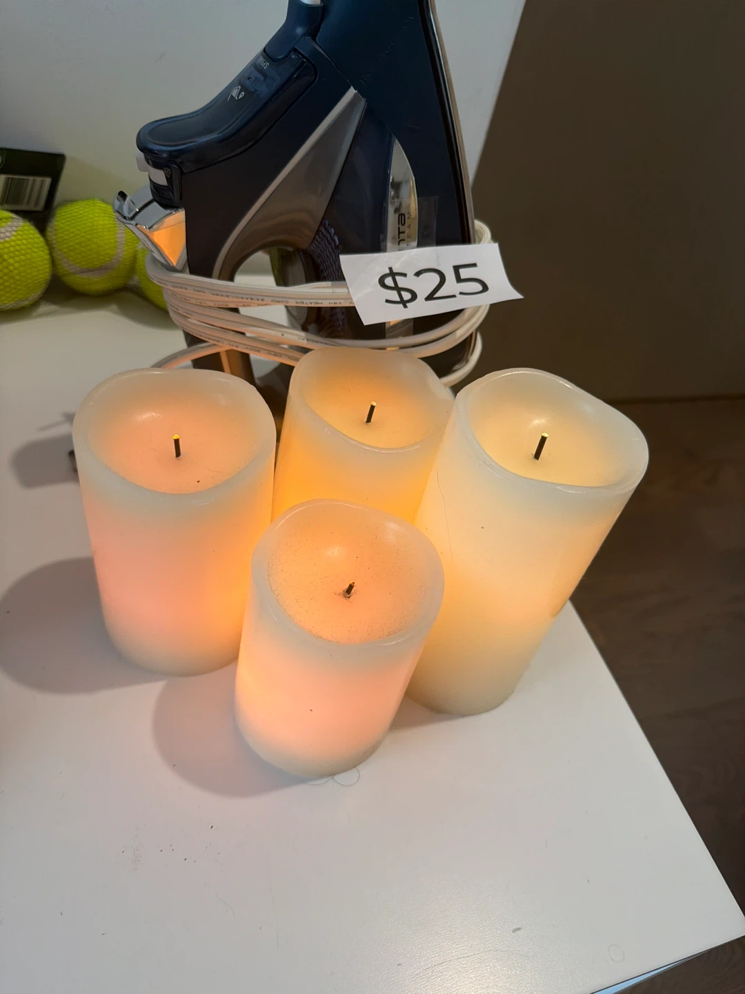 Set of 4 Flameless Candles