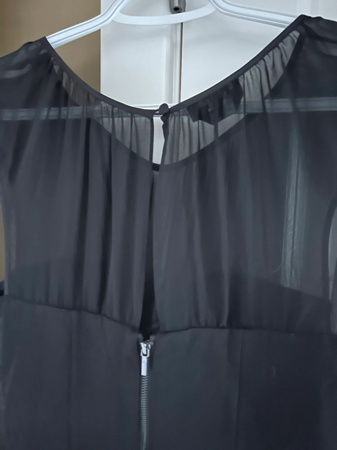 Bebe Black Peplum Top - Size M/M - photo 4