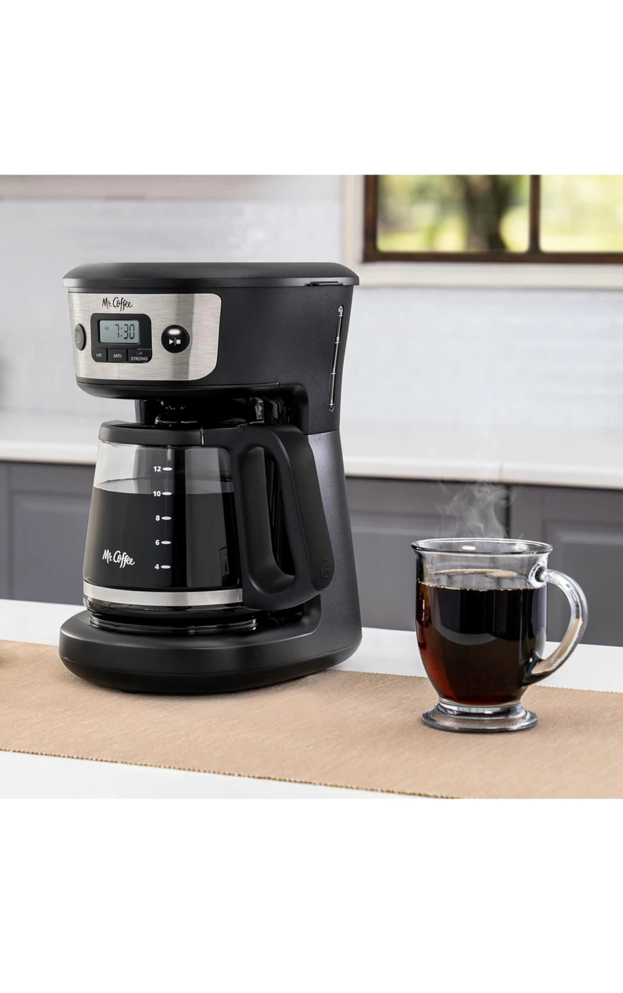 Mr. Coffee 12 Cup Programmable with Selectors and filter.