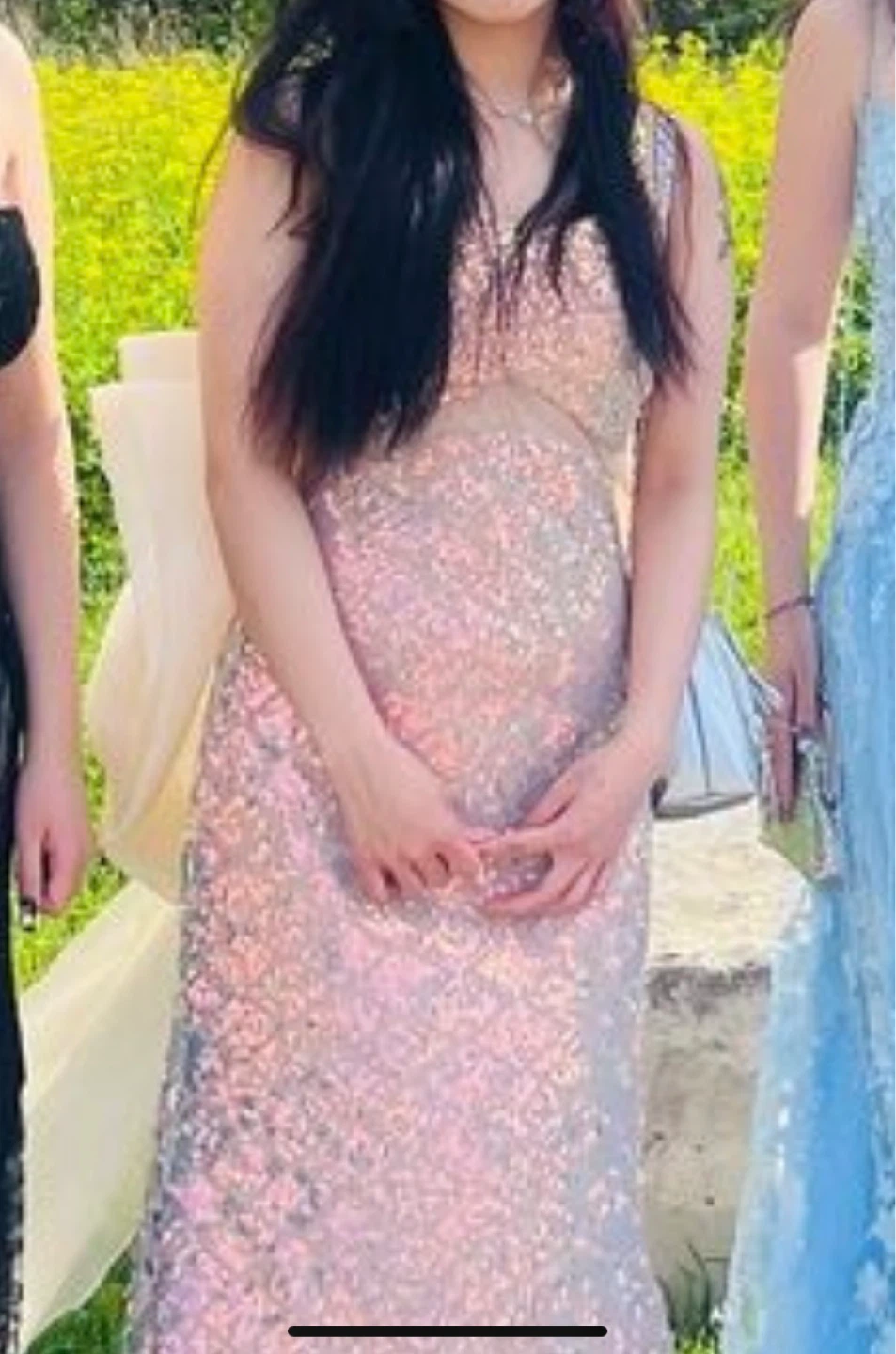 Pink Mermaid Prom Dress - photo 3