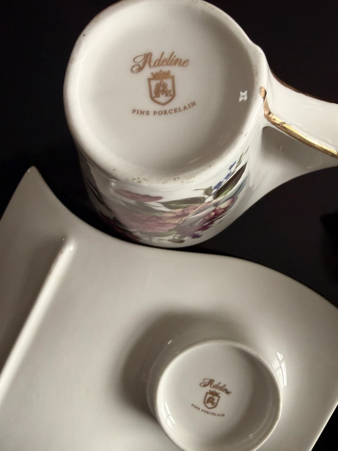 Adeline Fine Porcelain Tea Cup & Saucer Set 🧡 - photo 3