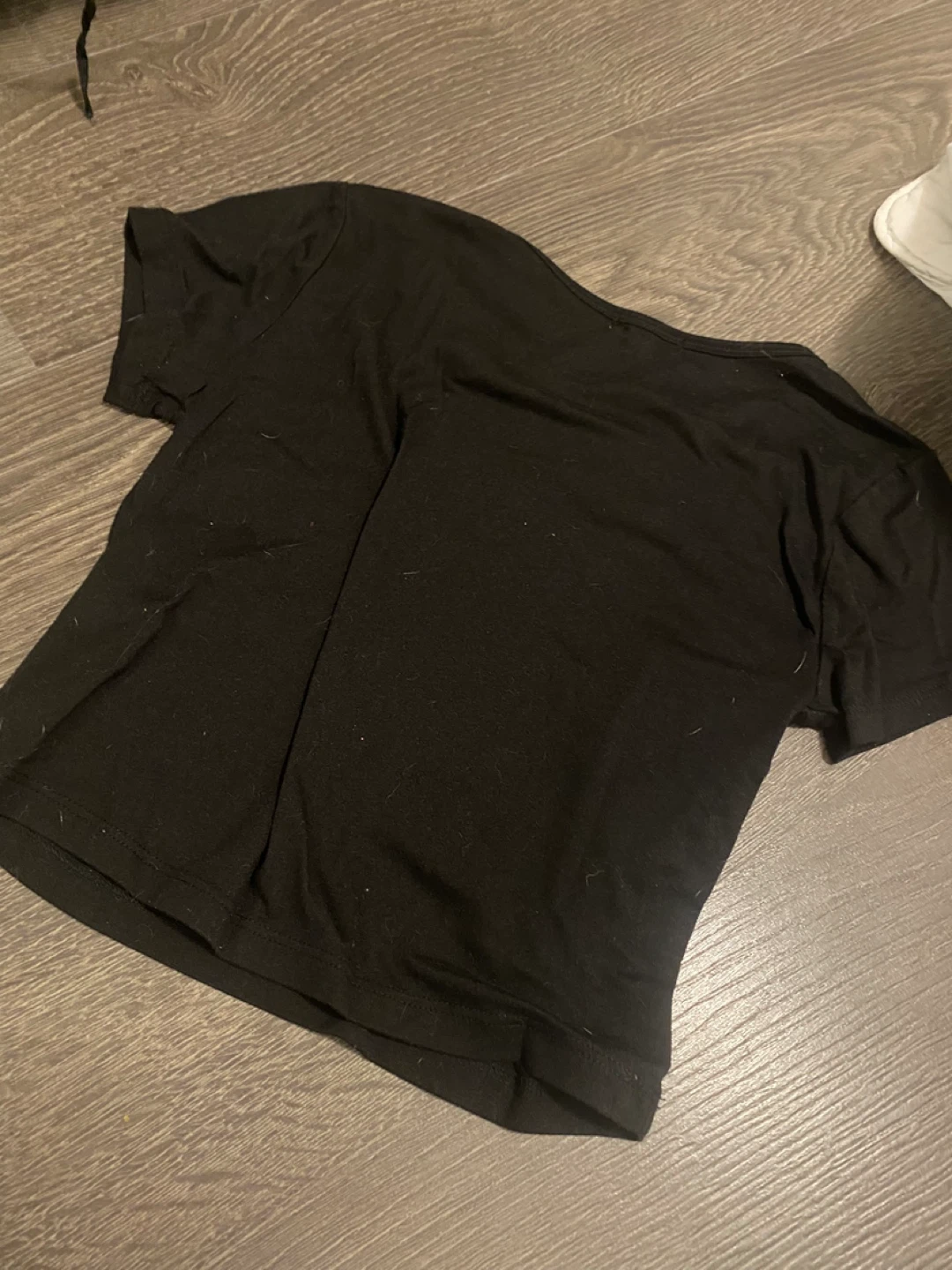 Ardene Black Rose T-Shirt and Brown Tie Dye Crop Top - Size XS - photo 2