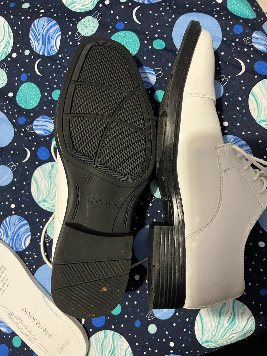 Drake & Wolf White Dress Shoes - Size 8 - photo 2