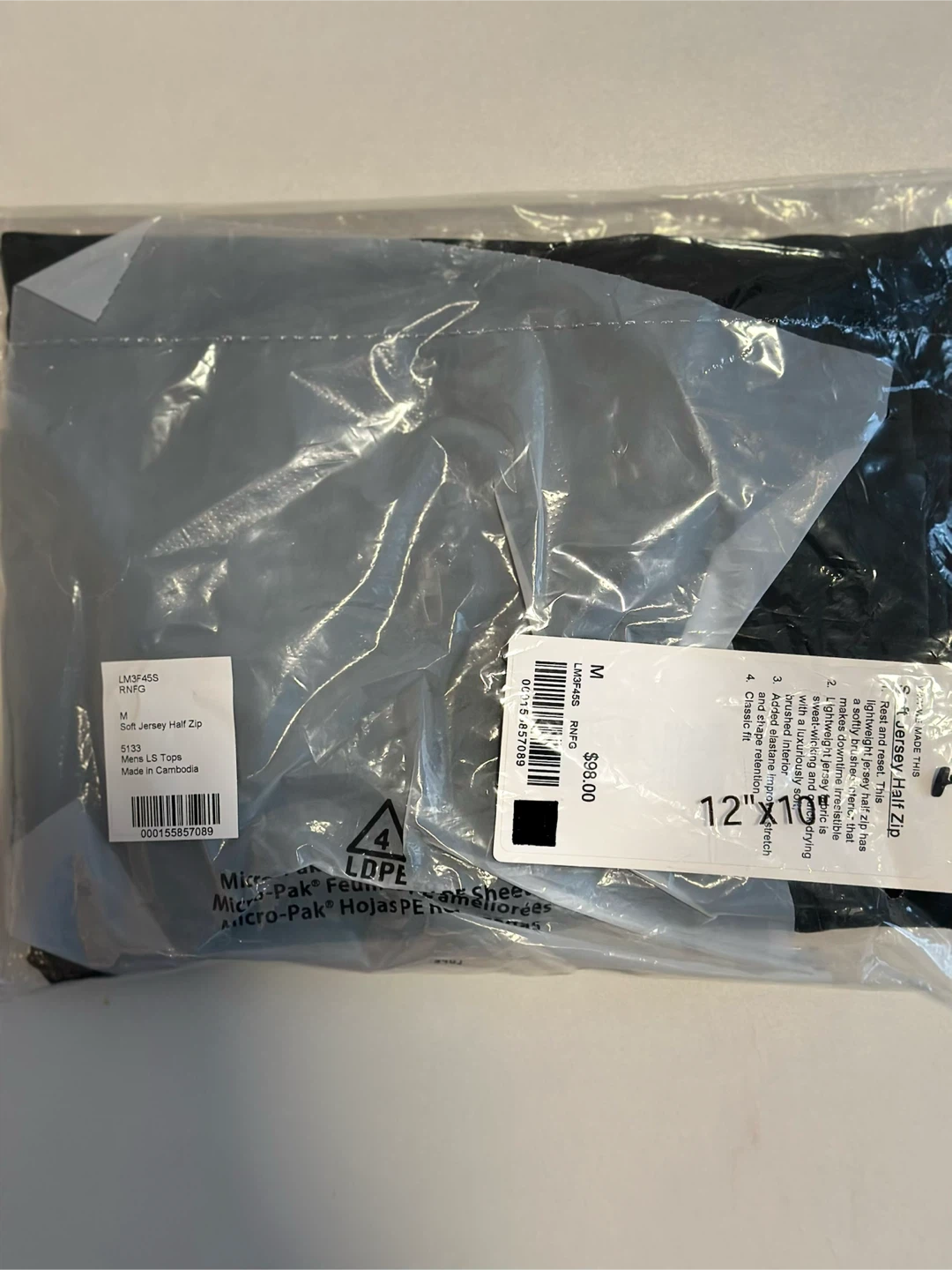 New Lululemon Soft Jersey Half Zip Top - Size M - photo 5