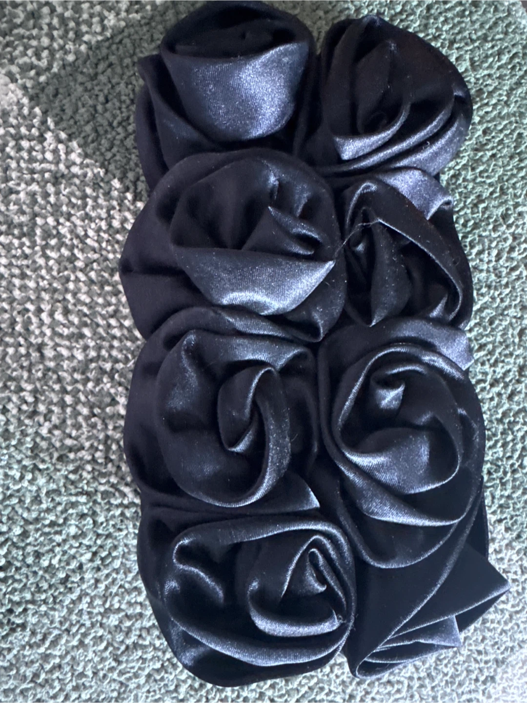 Black Floral Clutch Purse