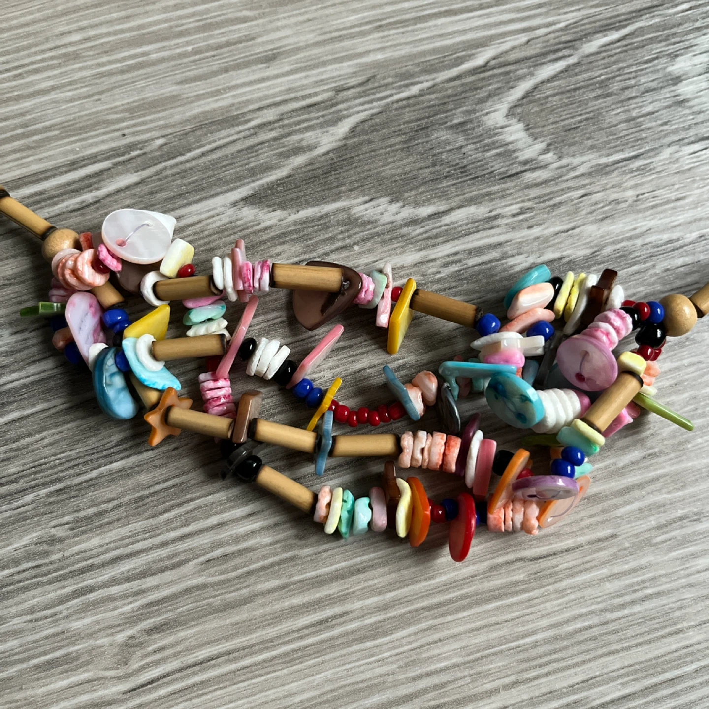 Colourful Beaded Necklace & Earrings Set - photo 3