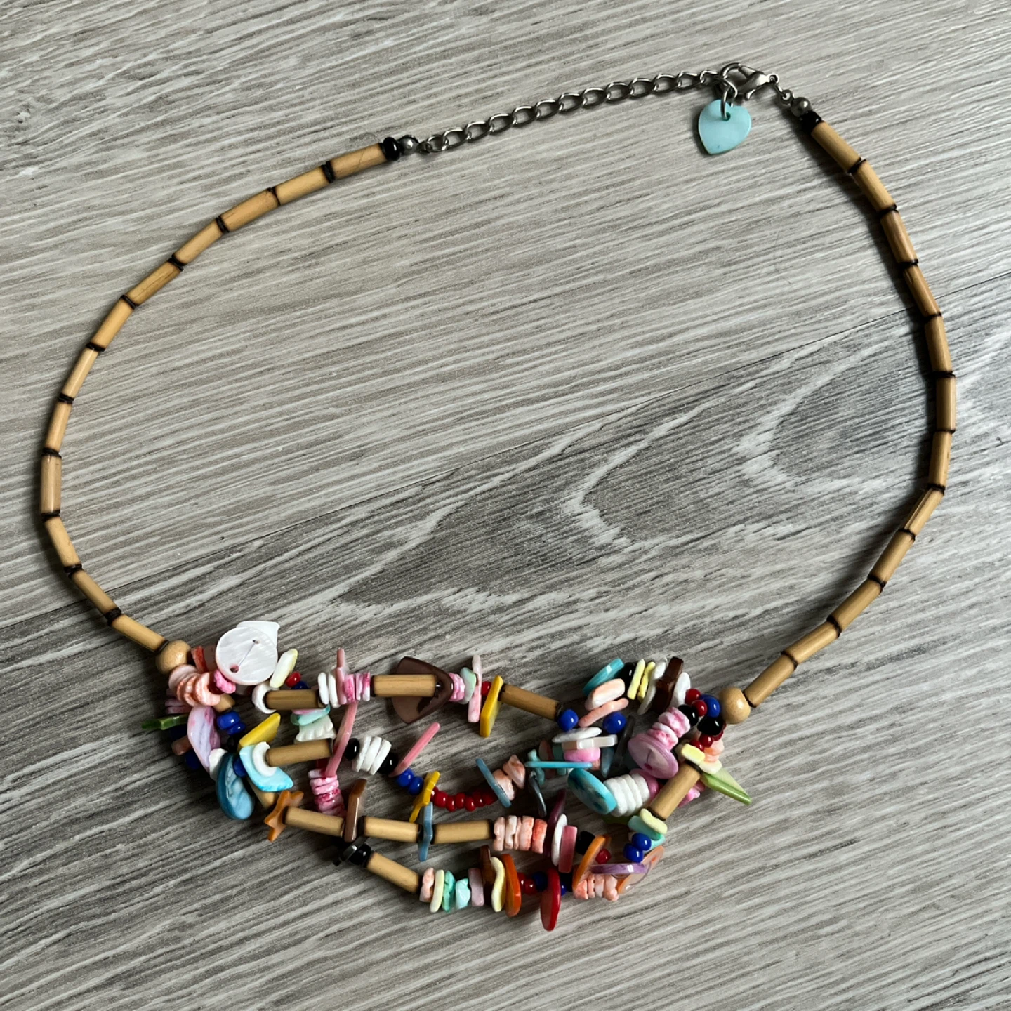 Colourful Beaded Necklace & Earrings Set - photo 2
