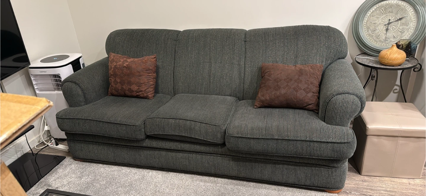 Grey Tweed Sofa