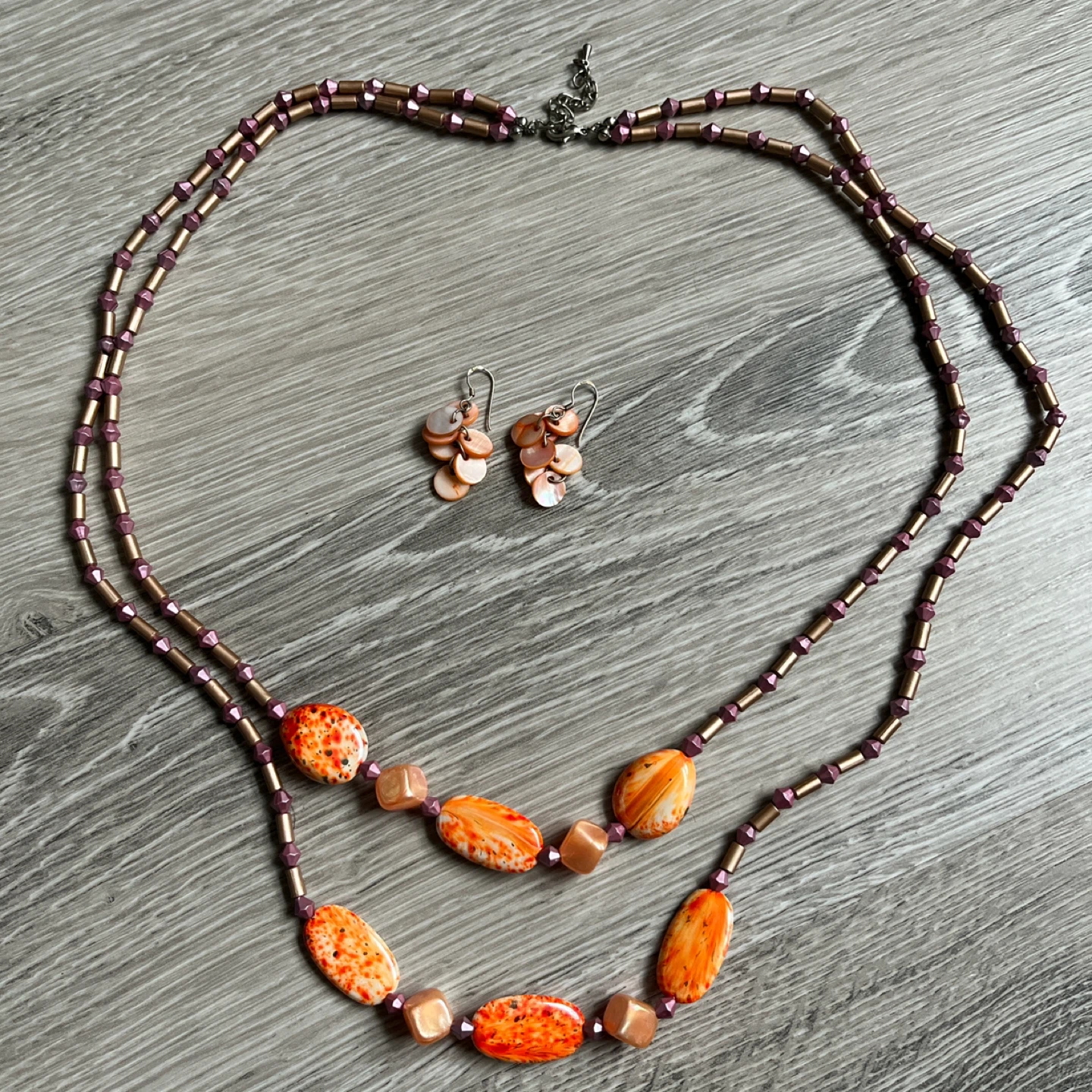 Boho Y2K Necklace & Earrings Set
