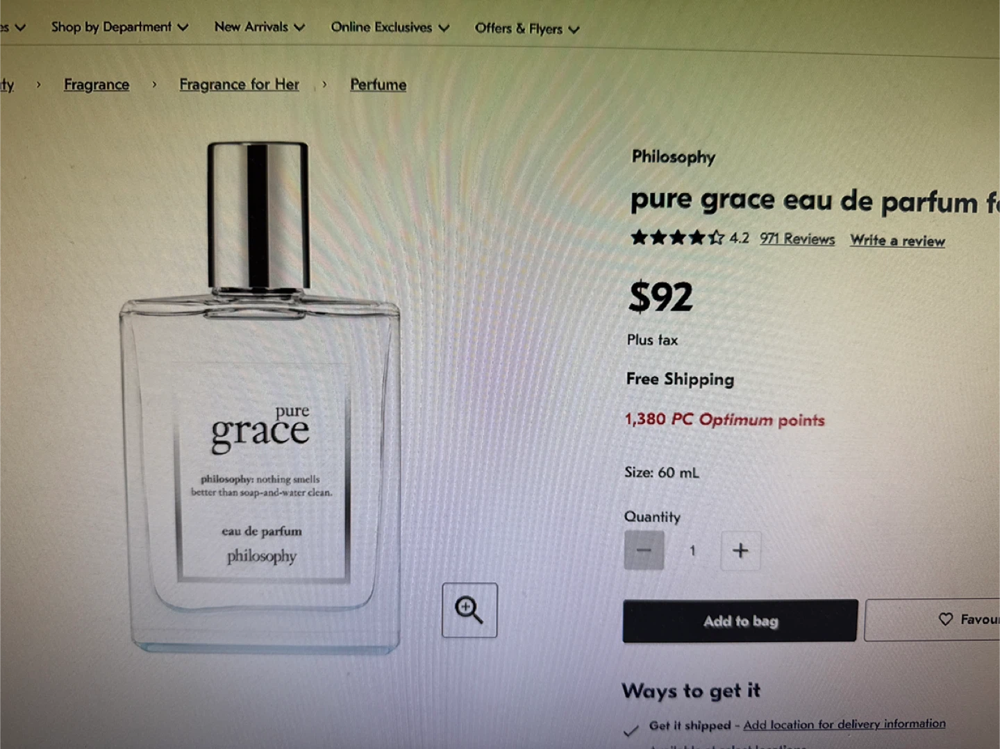 Philosophy Pure Grace Nude Rose Eau de Parfum 60ml - photo 3