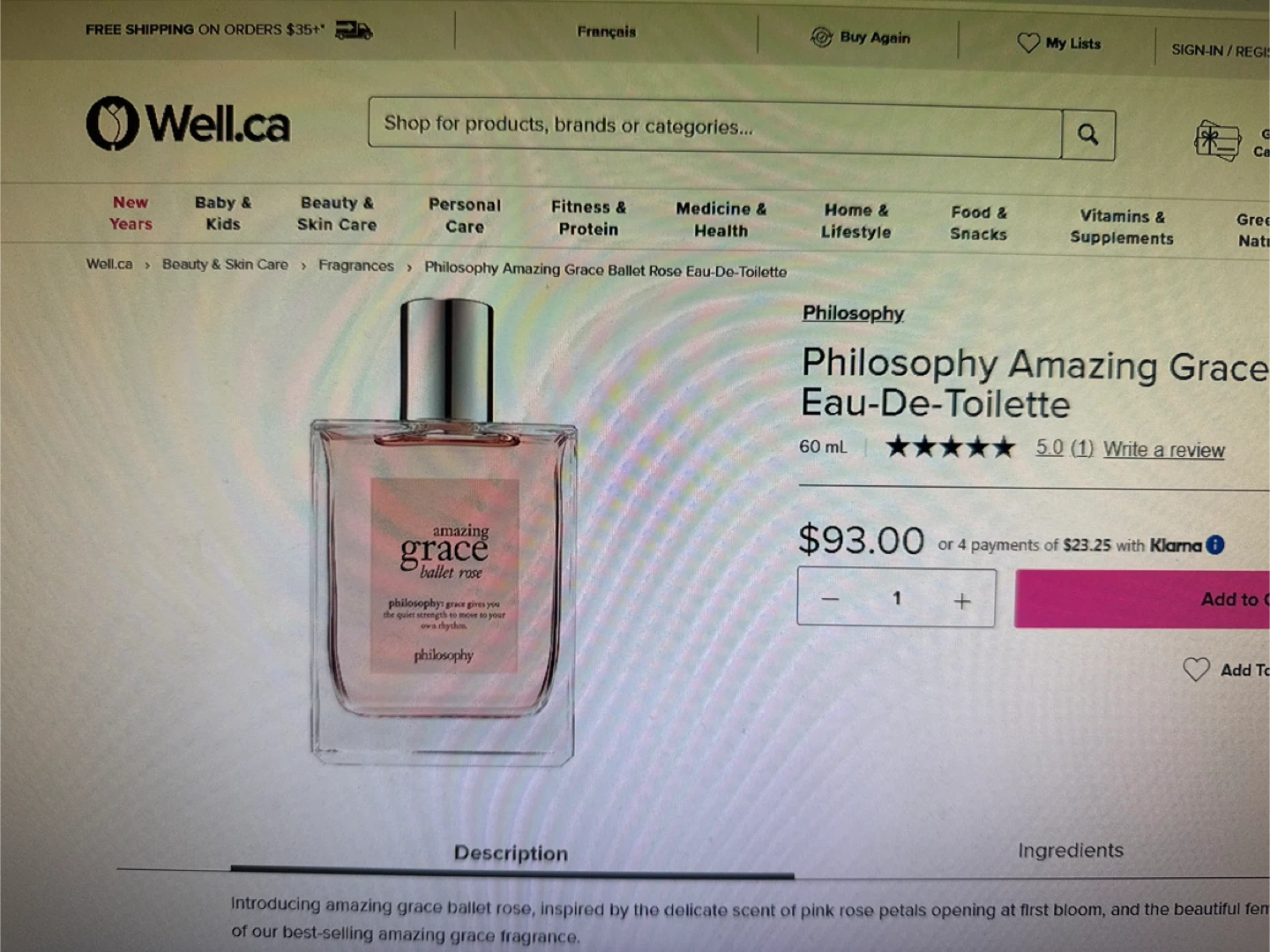 Philosophy Amazing Grace Ballet Rose Eau-De-Toilette - photo 3
