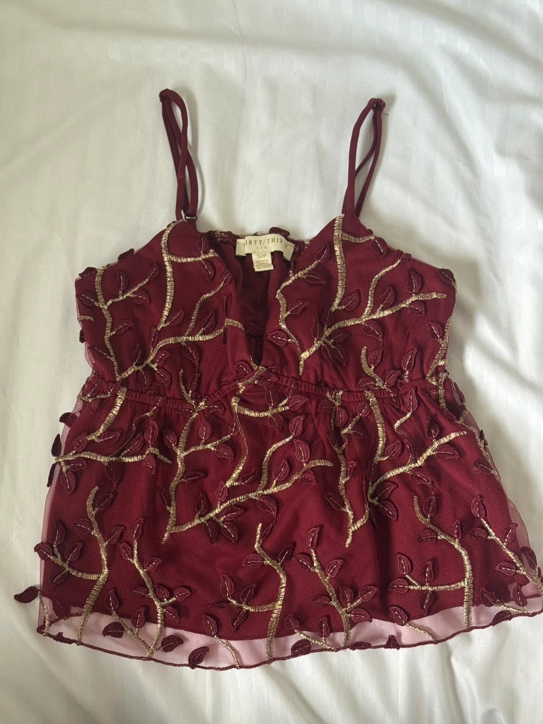 Thirty Thirty S/P Red Floral Cami Top