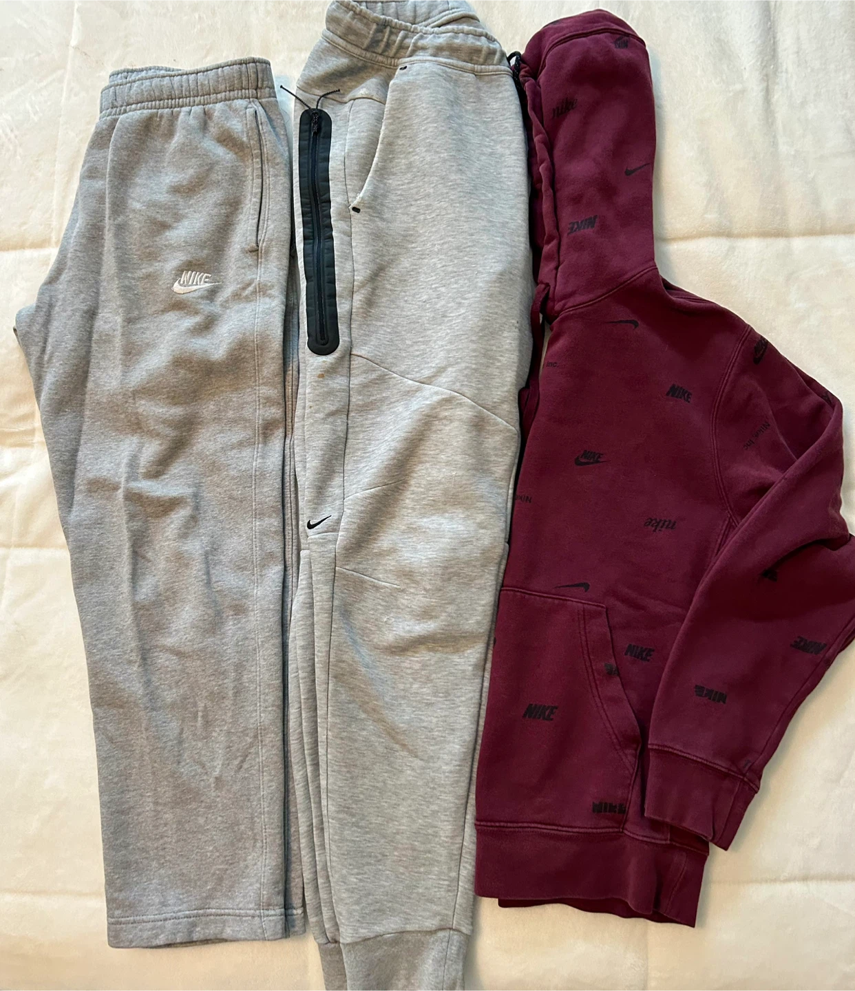 Nike Burgundy Hoodie & Track Pants
