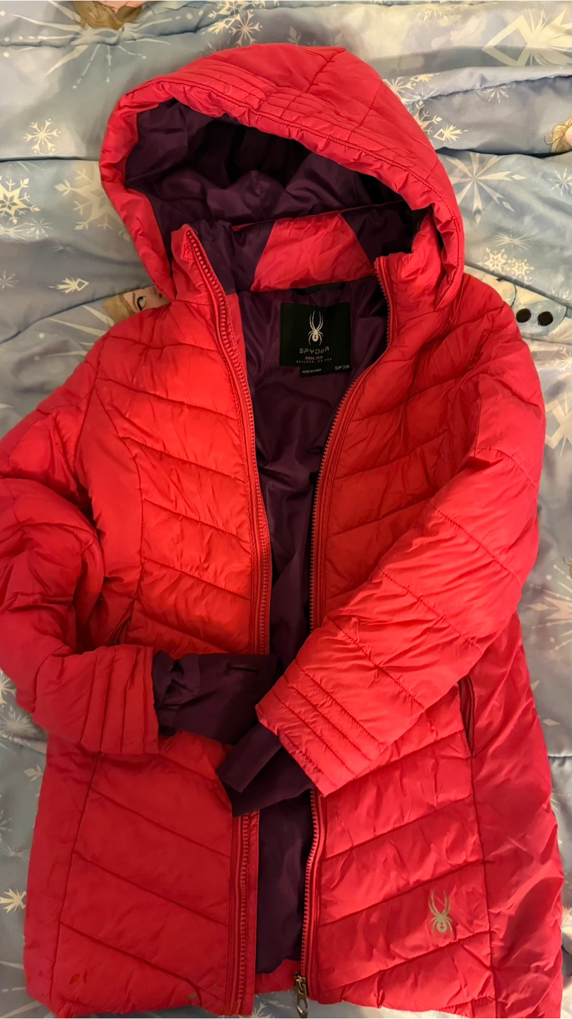 Spyder Girls' Puffer Jacket - Size S (7/8)