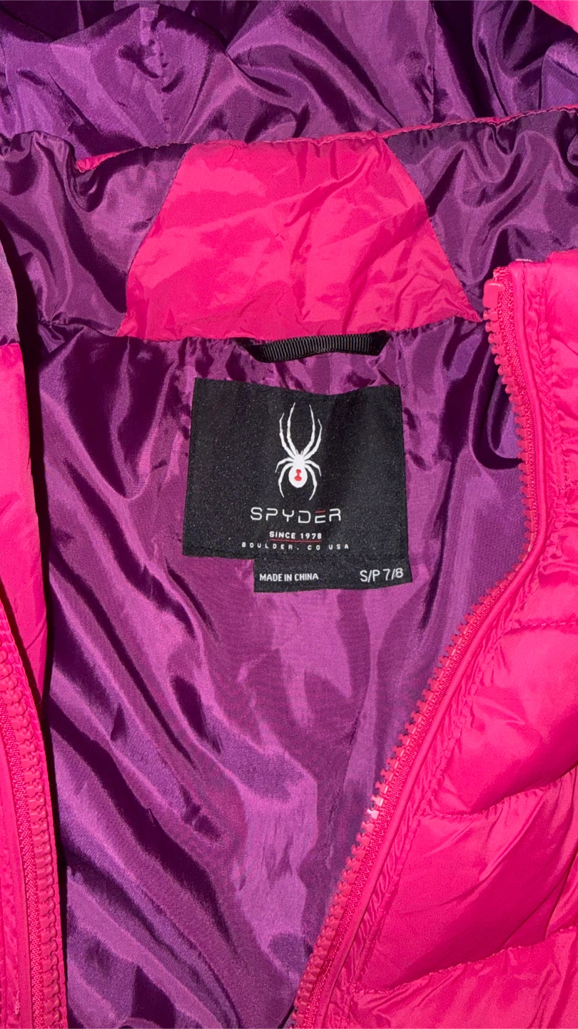 Spyder Girls' Puffer Jacket - Size S (7/8) - photo 2