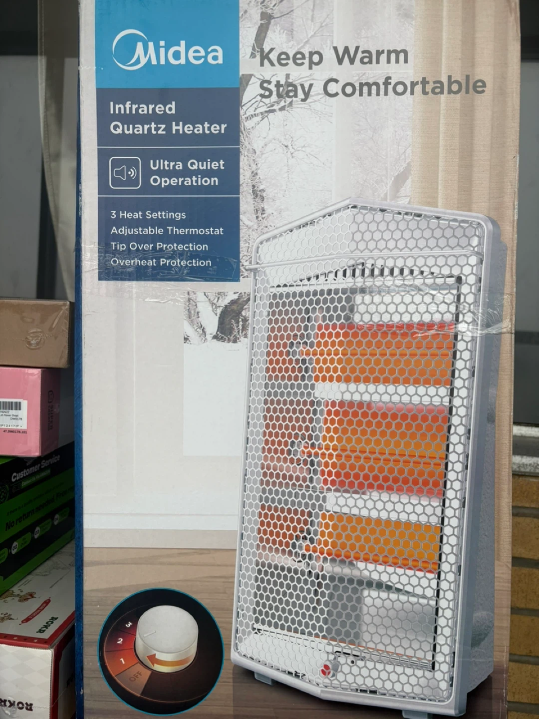 Midea Infrared Quartz Heater - Brand New