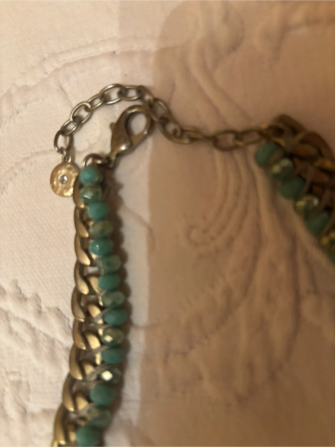 Turquoise & Gold Statement Necklace - photo 3