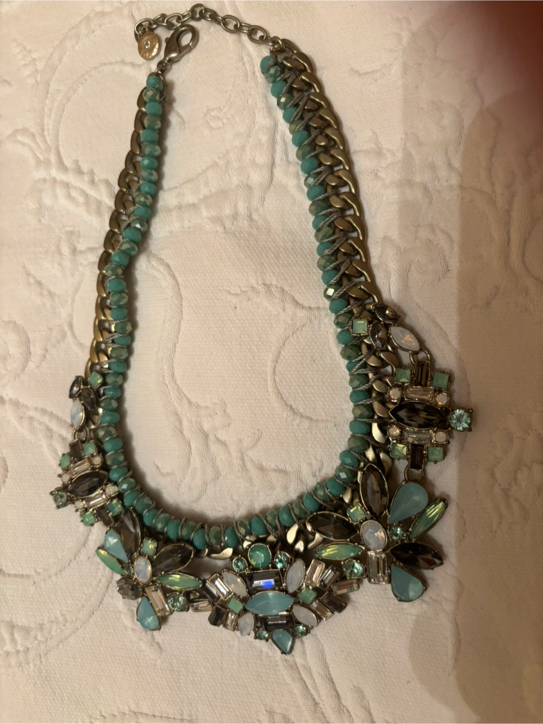 Turquoise & Gold Statement Necklace