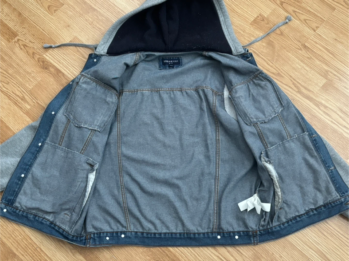 Urban Man Denim Jacket with Hoodie - Men’s XL ❤️ - photo 5