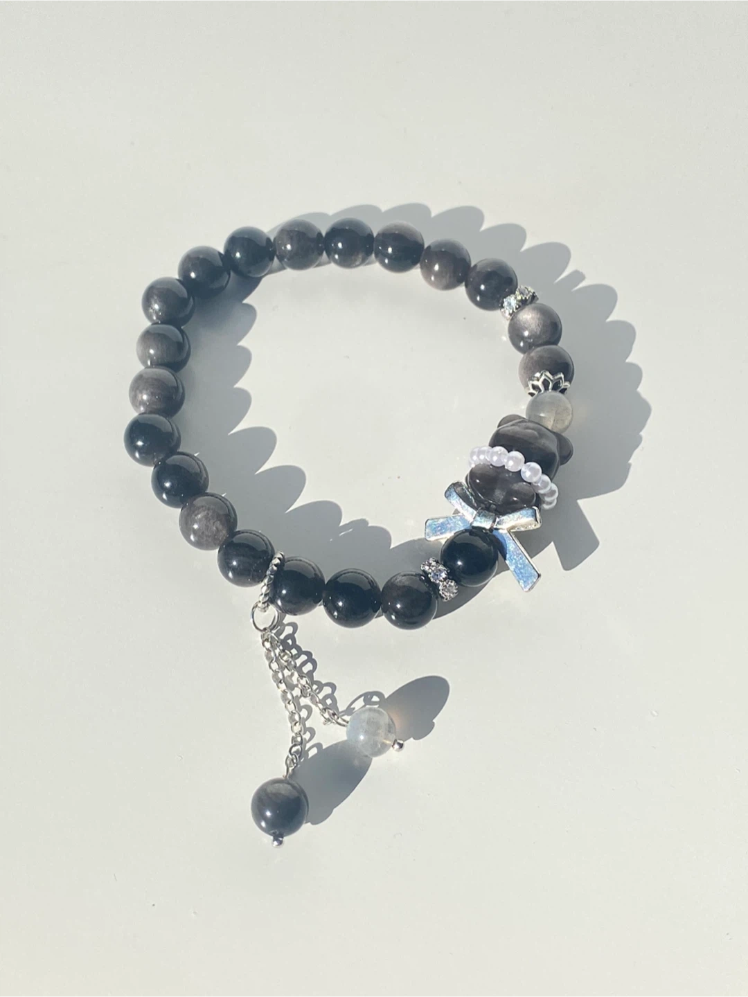 Silver Obsidian Bracelet - photo 3