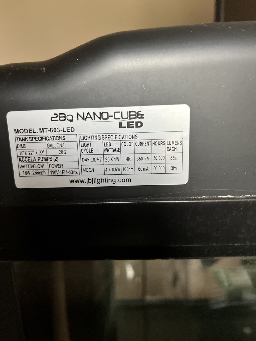 JBJ 28g Nano-Cube LED Aquarium - photo 3