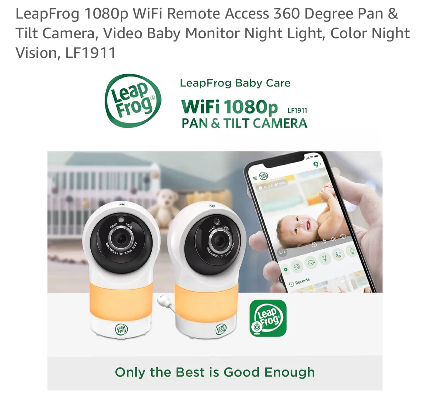 New sealed in box - LeapFrog WiFi 1080p Pan & Tilt Camera LF1911 - photo 2