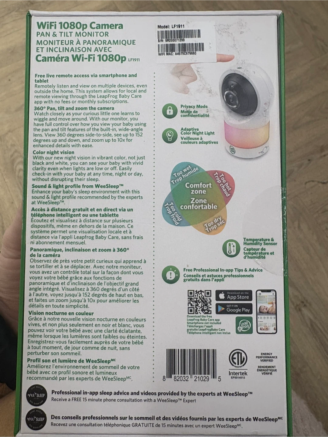 New sealed in box - LeapFrog WiFi 1080p Pan & Tilt Camera LF1911 - photo 4