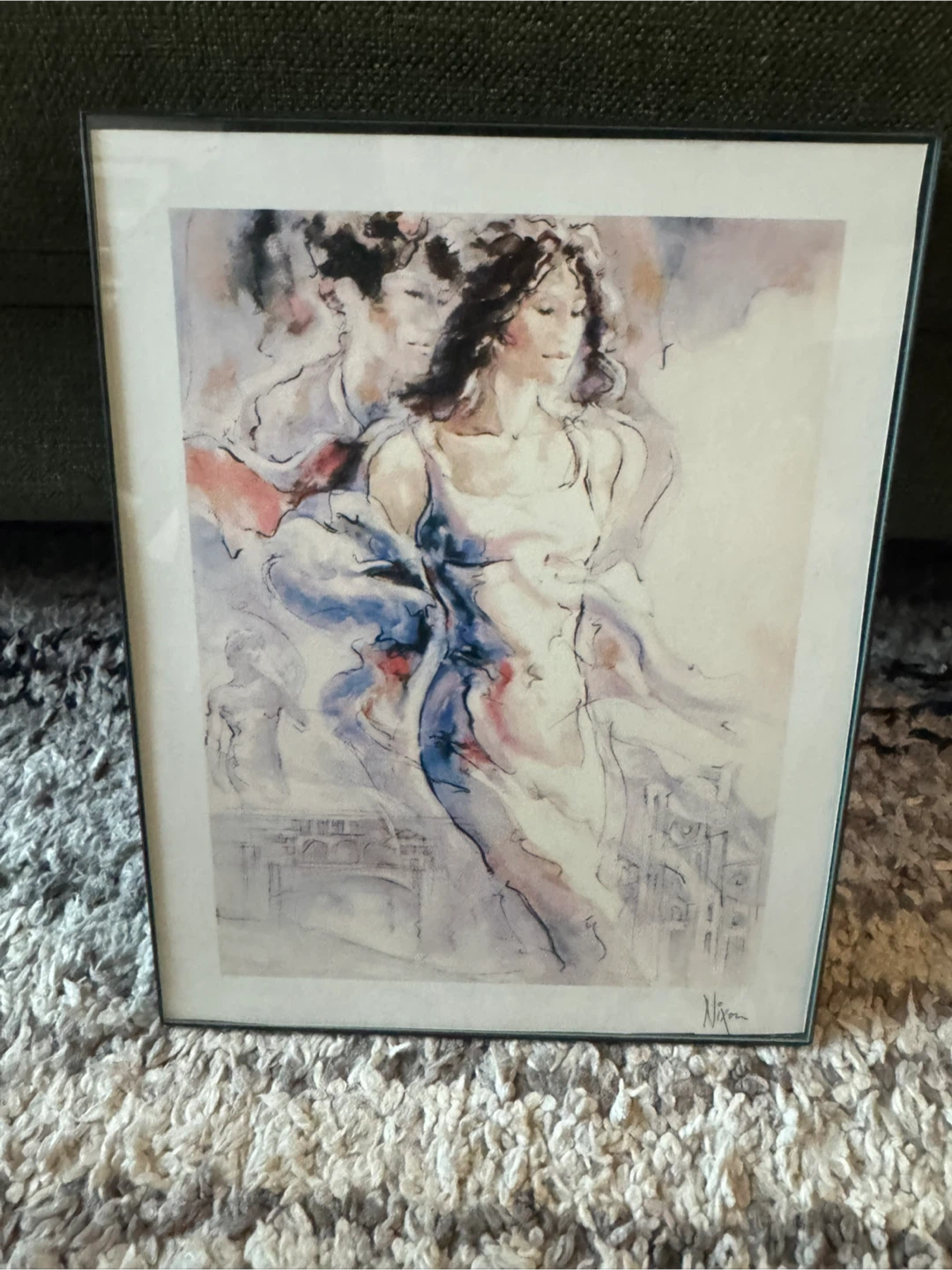 'Memories of Florence I' framed art