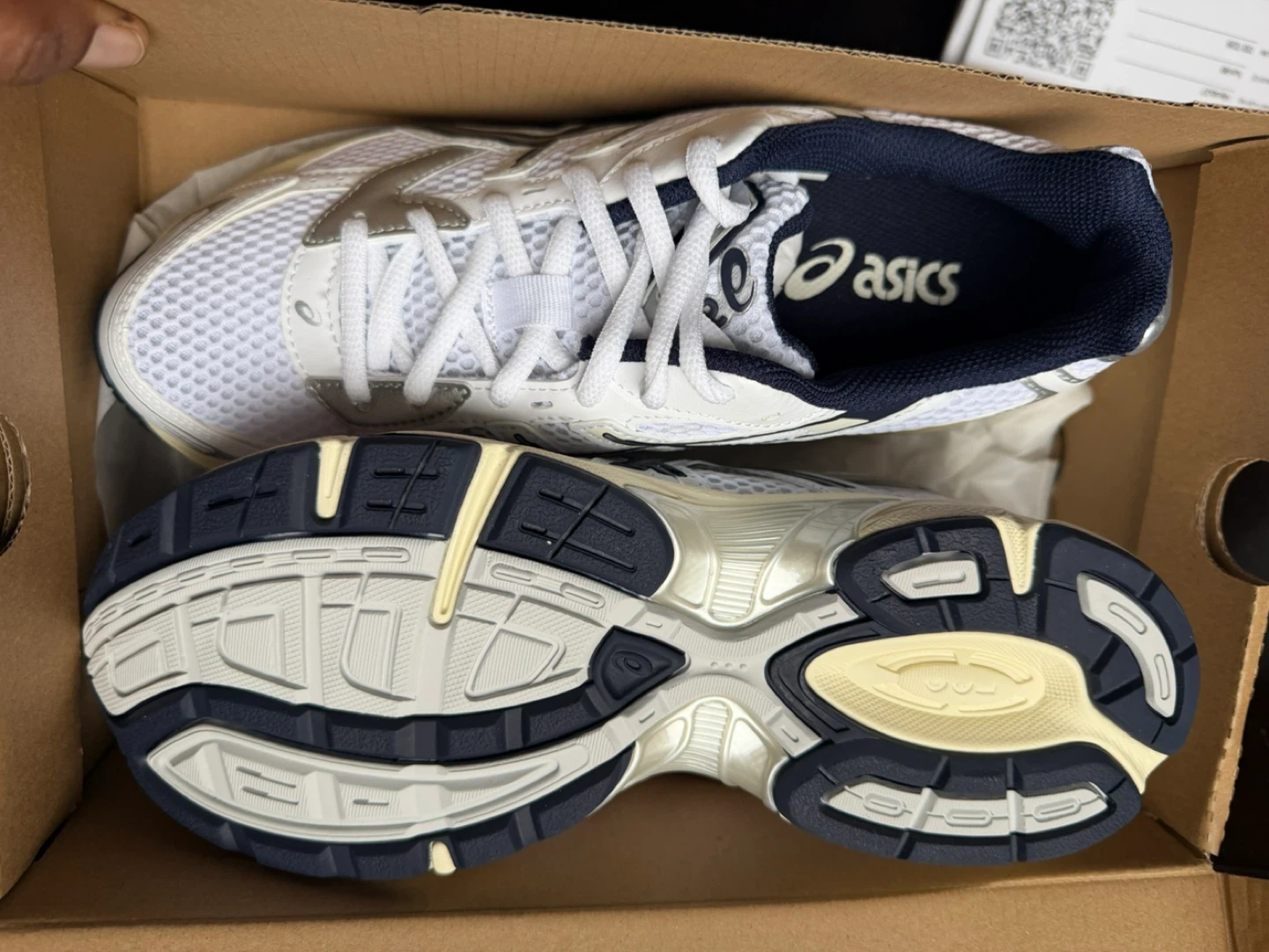 Asics Gel-1090 White/Midnight Running Shoes - photo 2