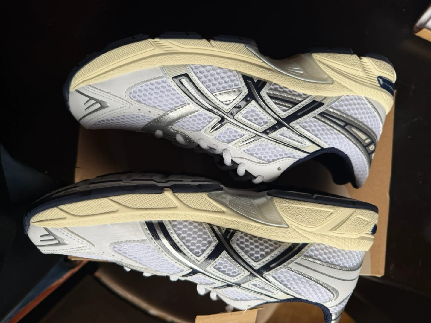 Asics Gel-1090 White/Midnight Running Shoes - photo 3