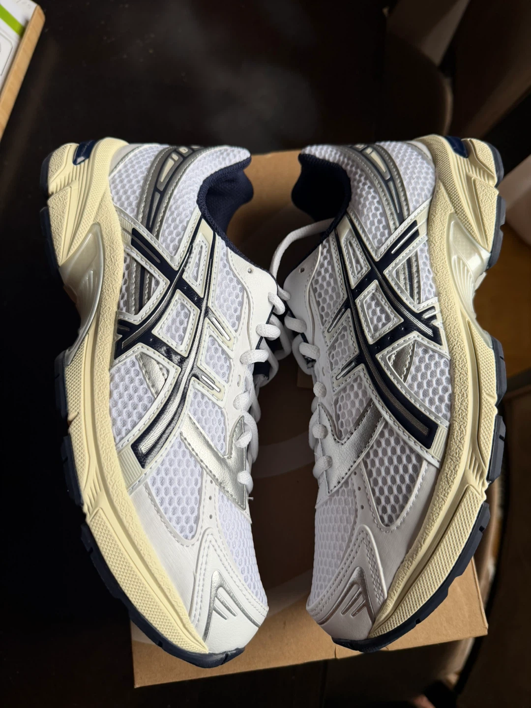 Asics Gel-1090 White/Midnight Running Shoes