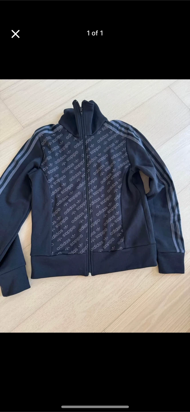 Adidas Full Zip Jacket - Black