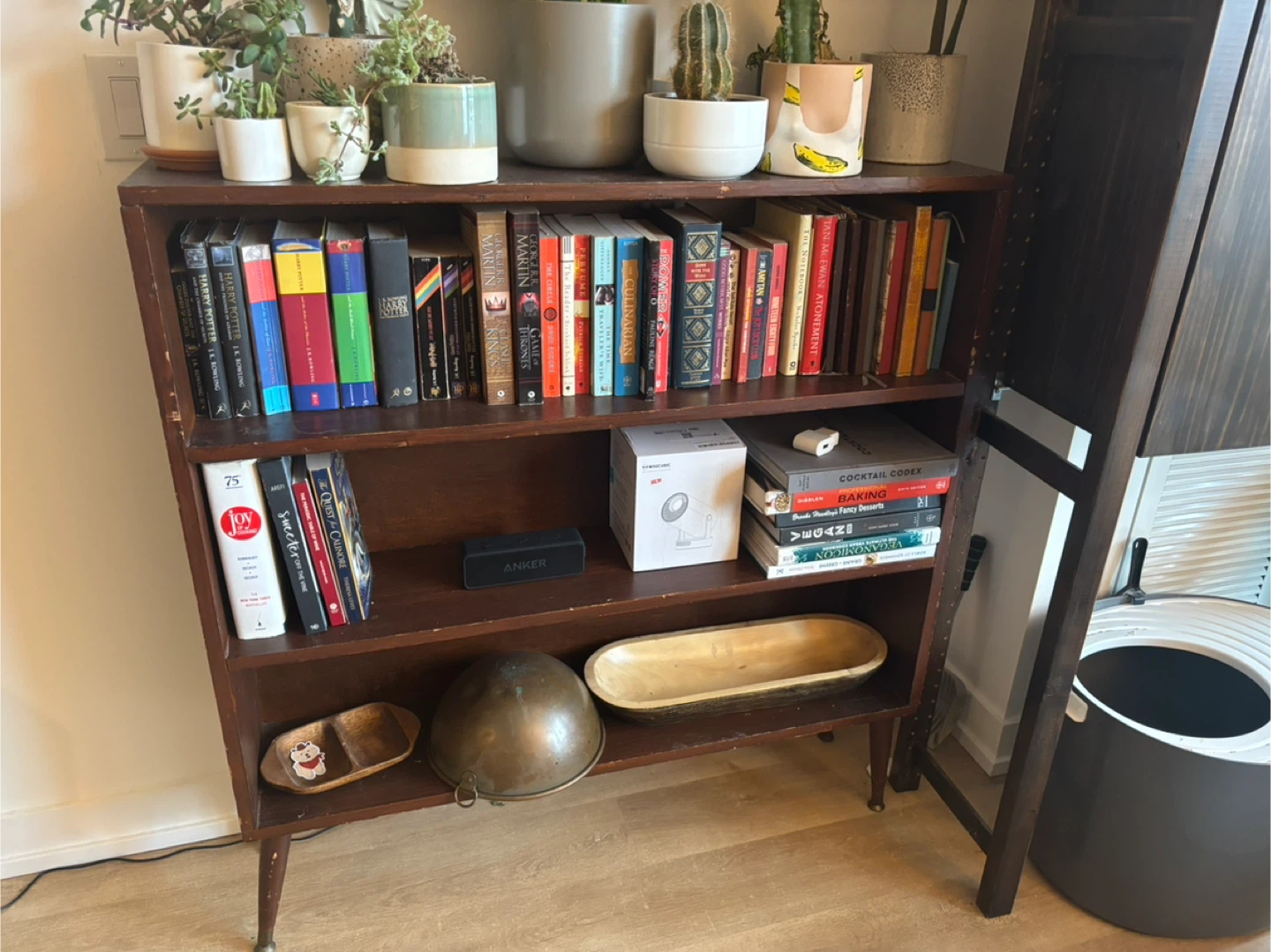 Vintage Wooden Bookcase