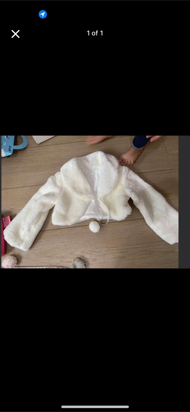 White Faux Fur Bolero Shrug