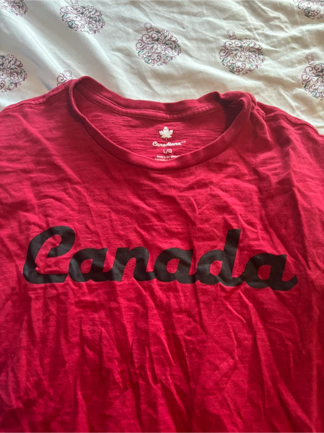 Canadiana Red Canada T-Shirt - Size L - photo 2