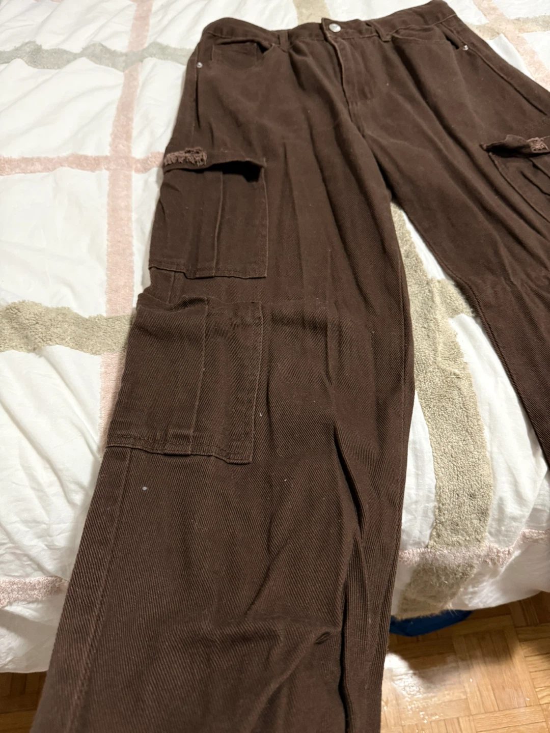 Brown Cargo Pants - Size L - photo 3