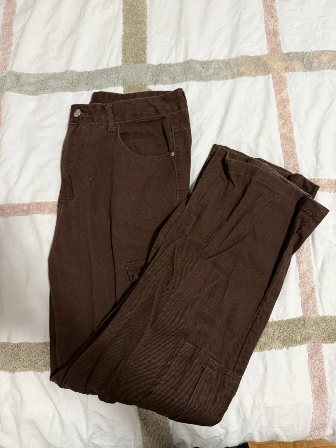 Brown Cargo Pants - Size L
