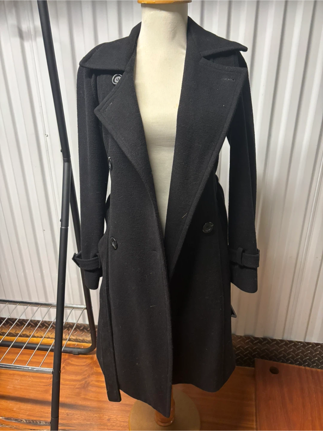 Juvin & Jeans Co. Black Wool Coat Size 55