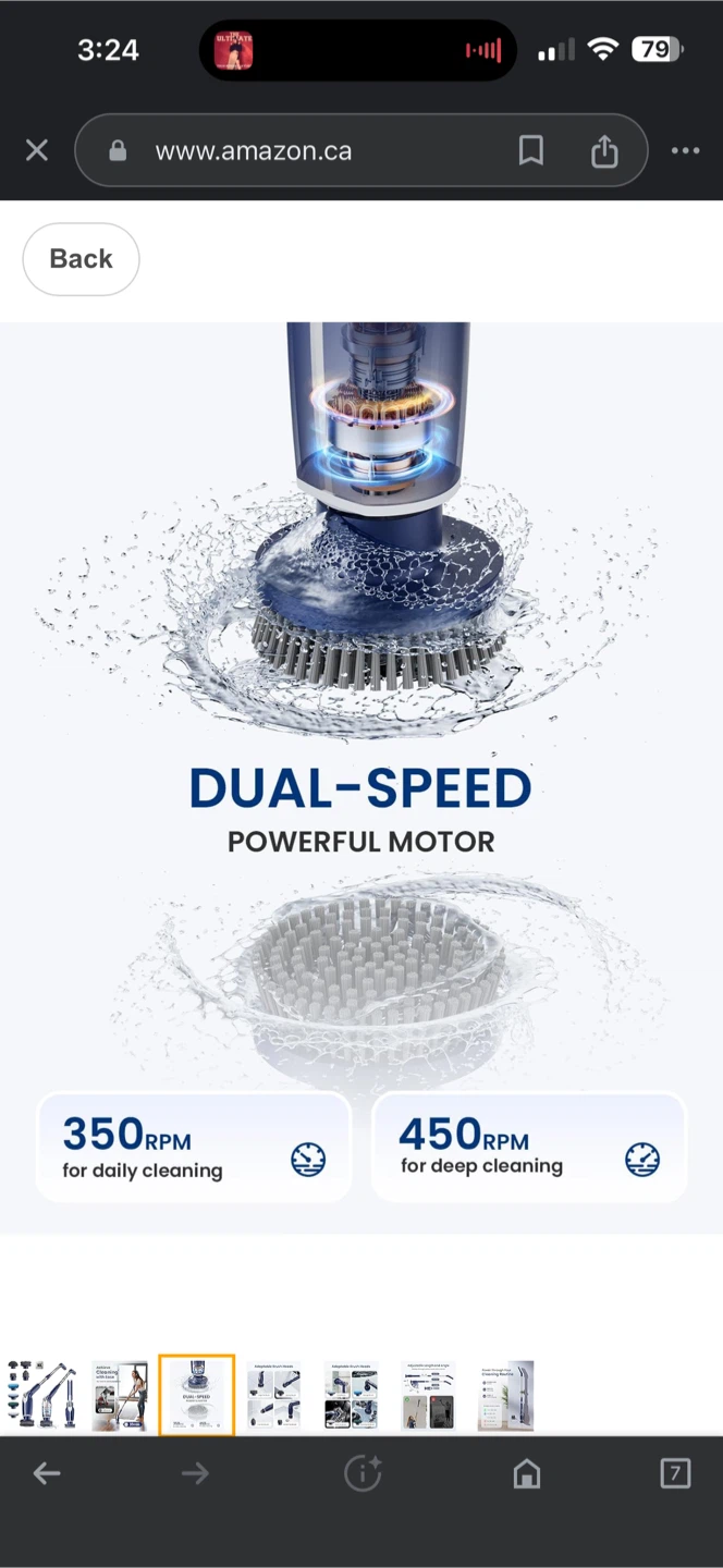 Electric Spin Scrubber with Adjustable Extension Arm - photo 3