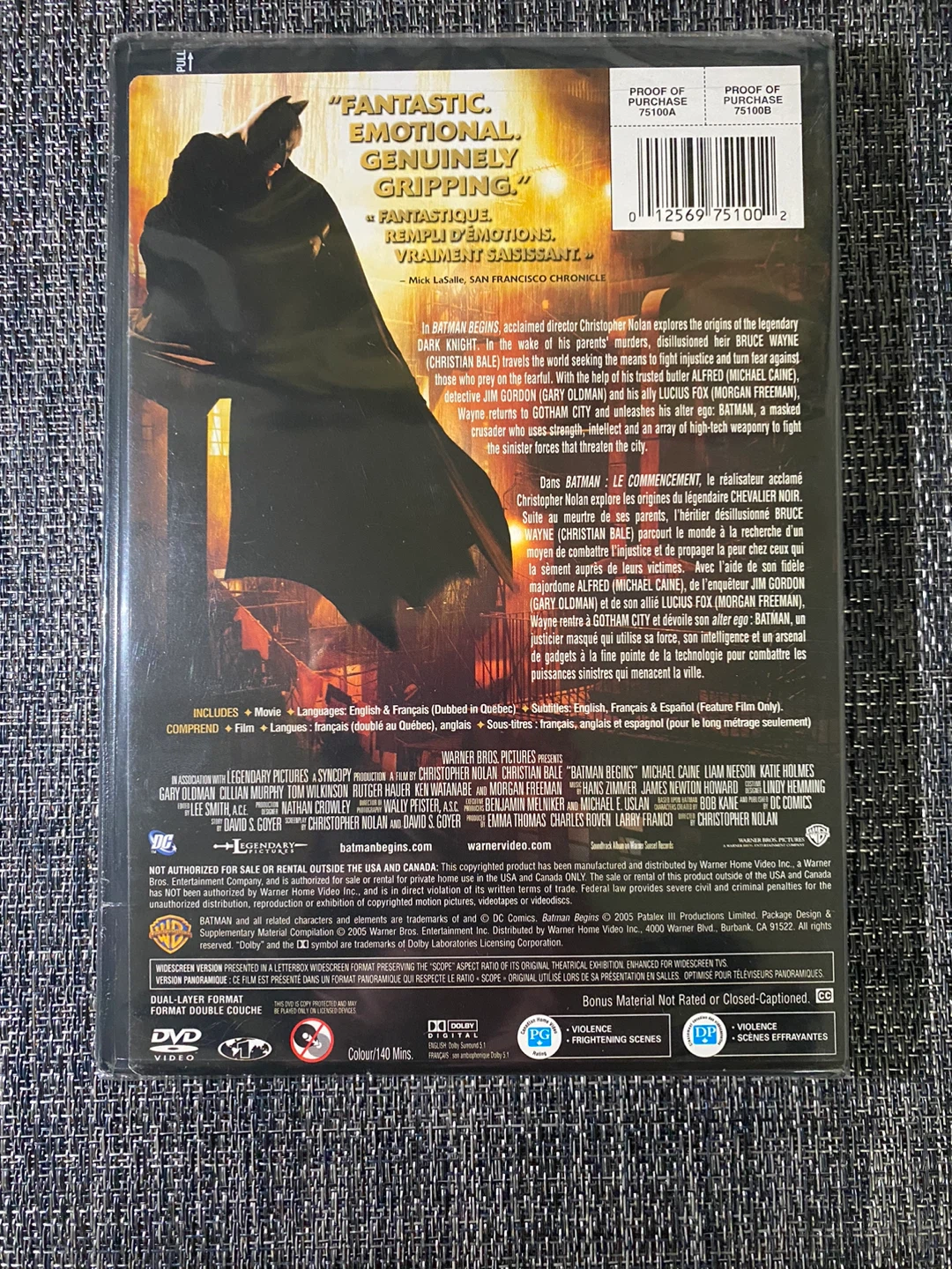 Batman Begins DVD Widescreen Edition - photo 2