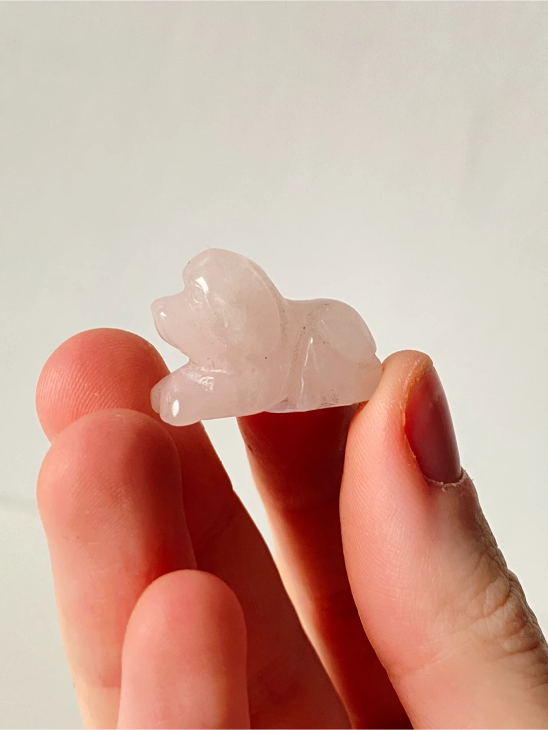 Mini Rose Quartz Dog - photo 4