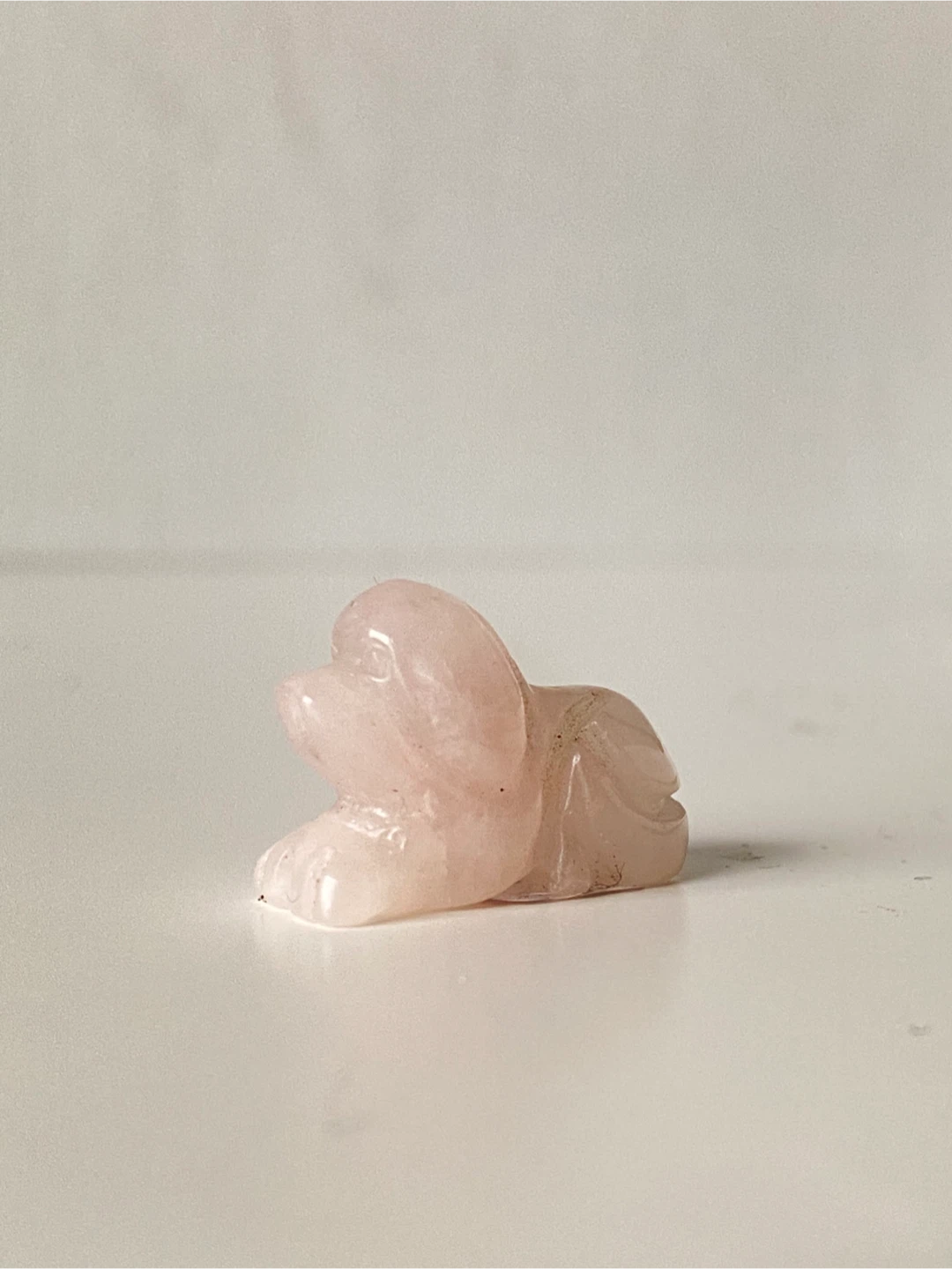 Mini Rose Quartz Dog - photo 2