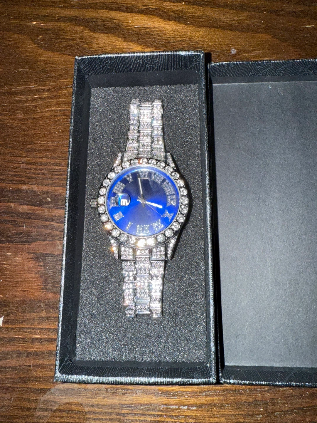 Iced Out Moissanite Watch