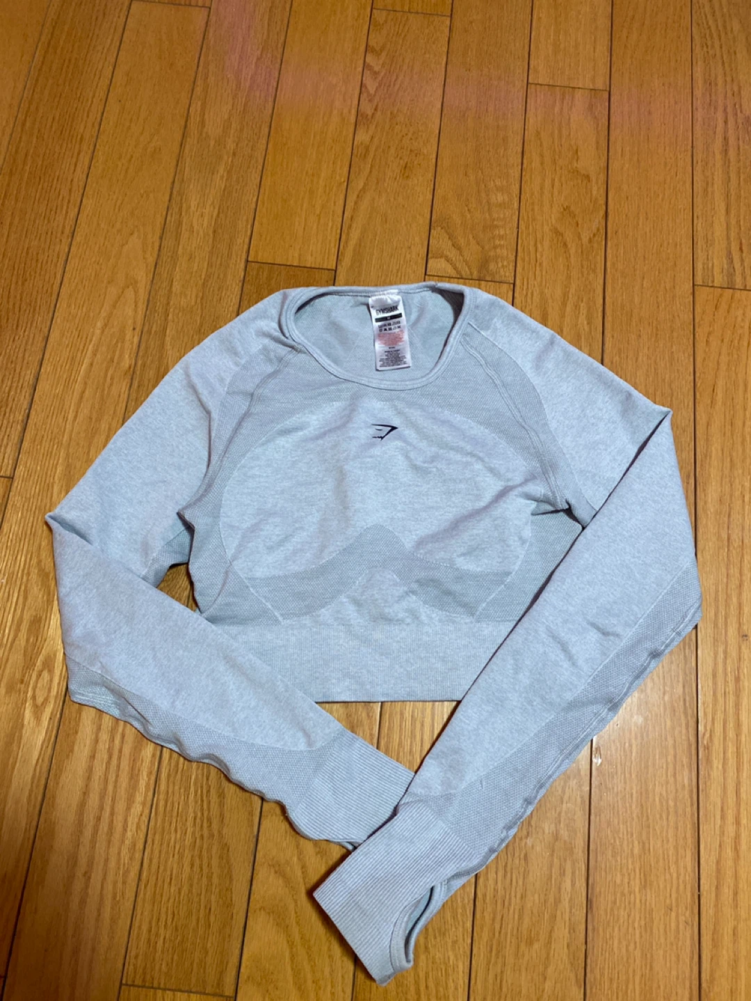 Gymshark Cropped Long Sleeve Top, Size Small