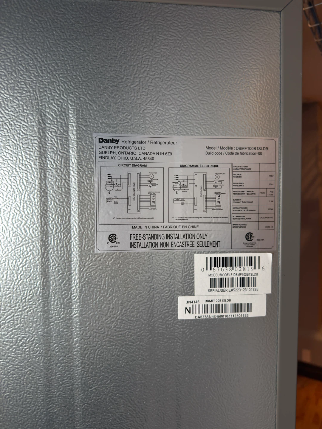 Danby Fridge Freezer - photo 5