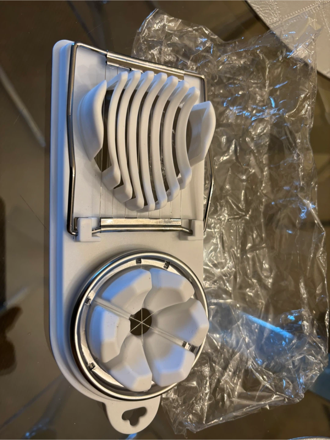 Egg Slicer - White Kitchen Tool