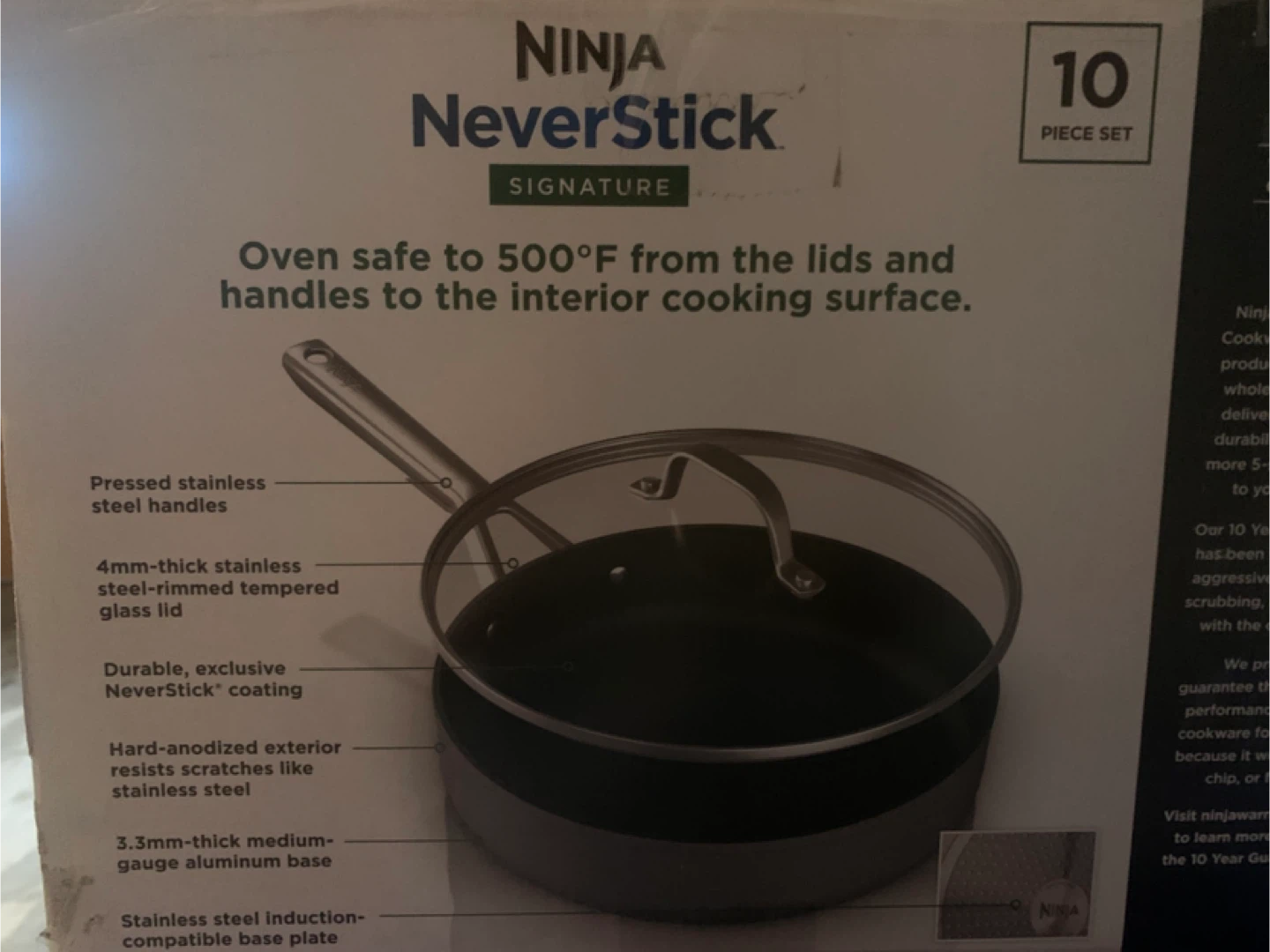 BNIB-Ninja NeverStick Signature 10-Piece Cookware Set - photo 3
