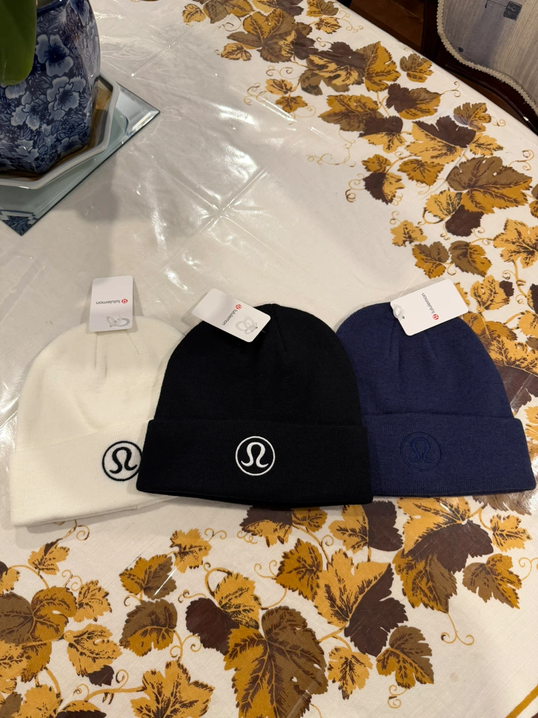 Lululemon Beanie - White, Black, Navy